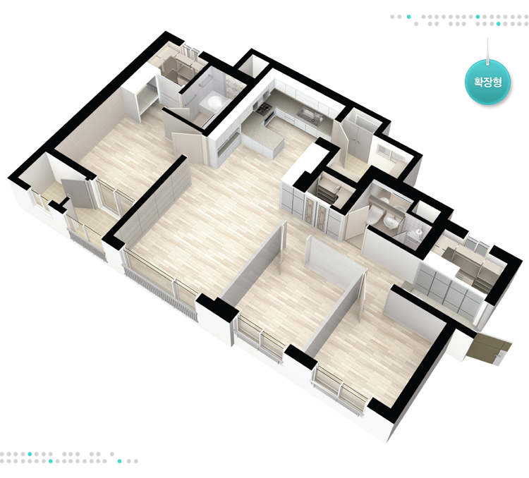 59㎡C 실내투시도(확장형) 이미지